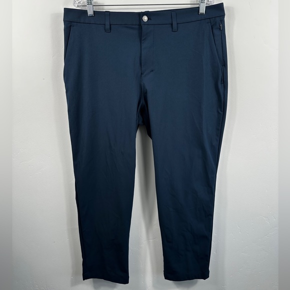Lululemon ABC Classic-Fit Trouser Warpstreme Pants True Navy Blue Size 36